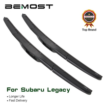 BEMOST Car Front Windscreen Wiper Blades Natural Rubber For Subaru Legacy MK3 MK4 MK5 Fit Hook Arms Model Year From 1999 To 2018 2024 - buy cheap
