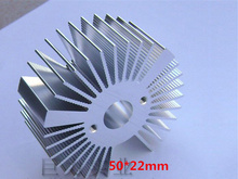 Radiador eletrônico de alumínio led, dissipador de calor com led de alta qualidade, 50x22mm, girassol de 3w radiador com radiador 2024 - compre barato