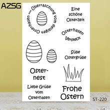 AZSG Easter Eggs and Grass Clear Stamps For DIY Scrapbooking/Card Making/Album Decorative Silicon Stamp Crafts 2024 - buy cheap