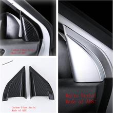 Yimaautotrims внутренний столб треугольная крышка отделка Подходит для Mitsubishi Eclipse Cross 2018-2020 матовый/углеродное волокно вид ABS 2024 - купить недорого