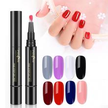 One Step Gel 3 In 1 Nail Polish Gel Glitter Pen Gel Colorful No Need Top Coat UV Gel Base Color Changing/mini nail light 2024 - buy cheap