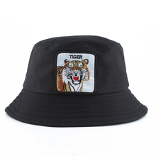 Panama Bucket Hat Men Tiger Embroidery Fisherman Fishing Hat Women Summer Animal Cap Streetwear Hip hop Bob Hat Gorros 2024 - buy cheap