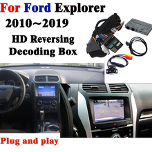 Câmera traseira para ford explorer 2010 ~ 2019, adaptador para câmera frontal, monitor de tela original, decodificador de exibição para câmera de estacionamento 2024 - compre barato