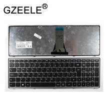 Gzeele integrado moldura cinza para smartphone, teclado preto com windows 8, compatível com lenovo ideapad s500 2024 - compre barato