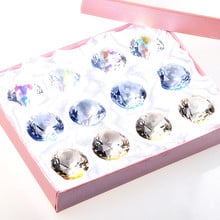 12pcs/box, 1.18" Top Quality Clear Crystal  Diamond Paperweight For Pary &Wedding Decoration, Valentines Day gifts Free Shipping 2024 - buy cheap