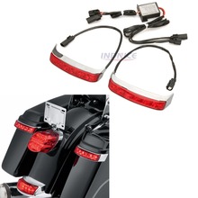 Lanterna led tipo alforje para harley fltruse, luz de freio e seta para harley flhtcu, luz marcadora para flhtk fl3 2014 a 2018 2024 - compre barato