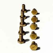 Free shipping of 10PCS of Copper Hexagon Socket Head Cap Screw Brass Screw M4*6/8/10/12/16/18/20/25/30/35/40mm for fastening 2024 - buy cheap