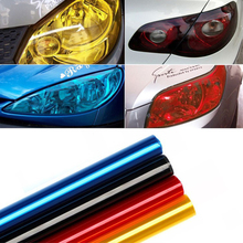 Película colorida para farol de carro, 60*30cm, alta qualidade, durável, acessórios automotivos, filme para externo da carroceria 2024 - compre barato