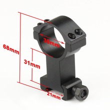 VERY100 HUNTING 1x High Profile 30mm Scope Ring 21mm Picatinny Weaver Rail Mount For Flashlight 2024 - buy cheap