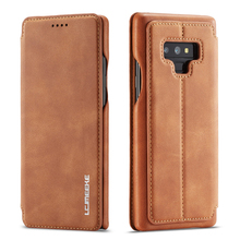 Magnet Leather Flip Case For Samsung Galaxy Note 9 Card Slot Wallet case samsung note 9 Case Luxury Hard PC Back Cover Coque 2024 - buy cheap