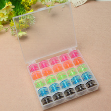 25pcs Plastic Empty sewing bobbins Sewing Machine Spools with storage box Needlework  accessories patchwork diy tools 2024 - buy cheap