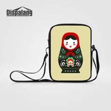 Dispalang Russian Matryona Matryoshka Doll Women Shoulder Bag Girl Mini Messenger Bags Ladies Fashion Crossbody Bag Handbag Flap 2024 - buy cheap