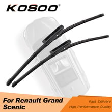 KOSOO-escobillas de limpiaparabrisas para Renault Grand Scenic 2/3/4, 2005, 2006, 2007, 2008, 2009, 2010, 2011, 2012, 2013, 2014, 2015, 2016, 2017, 2018, 2024 - compra barato