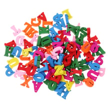 100 Pack DIY Wooden Alphabet Letters Wood Crafts for Children Kids Educational Toys Learning Letter DIY 2024 - buy cheap