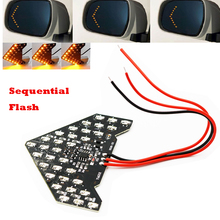 YSY 10pairs 33 SMD Sequential Led Lights Arrows Lamp Indicator Safe led Panels Car Side Mirror Turn Signal 33 LED flash light 2024 - buy cheap