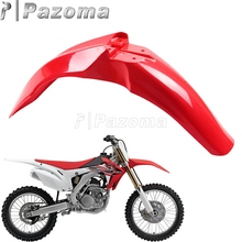Para-lamas frontal vermelho para motocicletas honda, placa de plástico para-lamas crf250r crf450r crf 250r 450r 2014-2020 2024 - compre barato