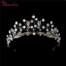 Baroque Vintage Queen King Tiara Crown Women Headdress Prom Bridal Wedding Tiaras Crowns Hair Jewelry RE3198 2024 - buy cheap