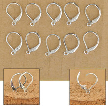 Free Fast Ship 100Pcs Making Jewelry Findings Sterling Silver Color Hoop Circle Hook Earring Earwires DIY Jewelry Made Beads 2024 - buy cheap