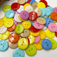 50Pcs 2 Holes Round Plastic Sewing Buttons Mixed Color Scrapbooking 20mm PT278 2024 - buy cheap