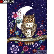 HOMFUN Full Square/Round Drill 5D DIY Diamond Painting "Cartoon owl" Embroidery Cross Stitch 5D Home Decor A07458 2024 - buy cheap