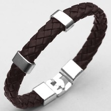 Kejialai-pulsera de cuerda de cáñamo para mujer, brazalete de Cordón de cuero plano tejido con personalidad, cadena Universal hecha a mano, KJL087-3 de cuerda de cuero 2024 - compra barato