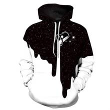 Brand hot 3D Print Hoodies Men Sweatshirts Spilled Milk Space Galaxy Casual Pullovers Streetwear Autumn Fashion Harajuku Hoody 2024 - buy cheap