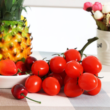 Simulação saint fruit pequeno tomate falso frutas modelo ornamentos fotografia adereços do hotel decoração para casa janela exibição 2024 - compre barato