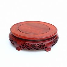 Red wingceltis of solid wood carving round base household act the role ofing is tasted annatto handicraft furnishing articles 2024 - buy cheap