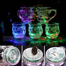 LED Dragon Inductive Rainbow Color Flashing Light Glow Mugs Glasses Beer Cup 2024 - buy cheap