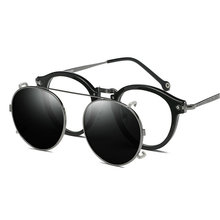 MINCL/ Magnetic Clip On Sunglasses Men Women metal  Polarized Myopia Eyeglass Mirrored Lens glasses Driving Goggles  FML 2024 - buy cheap