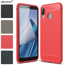 Funda a prueba de golpes para ASUS ZenFone MAX M1 ZB555KL, cubierta de parachoques de fibra de carbono asus-x00pd ZB555 ZB 555 KL, cubierta de teléfono de TPU suave 2024 - compra barato