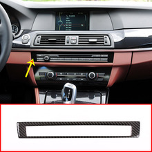 Marco de decoración de CD para coche, accesorios de pegatinas de fibra de carbono Real para BMW serie 5 F10 F18 520 2011-2017 2024 - compra barato