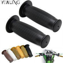 25mm 28mm Vintage Handle Grips Motorcycle Universal Rubber handlebar grips Hand Grip Bar End For Universal Motocross Handle Bar 2024 - buy cheap