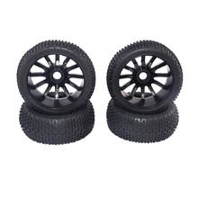 4 Pieces 17mm Hub Wheel Rim and Tires 1:8 Scale Off-Road RC Car Buggy Tyre 2024 - buy cheap