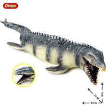 Фигурки Oenux игрушечные из мягкого ПВХ для детей, оригинальные модели морских динозавров, мосазавров, динозавров, Юрского периода, экшн-фигурки 2024 - купить недорого