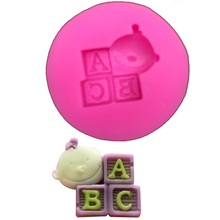 Baby ABC letter chocolate cake decorating tools DIY fondant silicone mold baking tools for cakes T0178 2024 - buy cheap