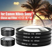 Camera Close Up Filter Lens Kit 67mm Macro Lens 1+2+4+10 for all Brand DC/DV/DSLR/SLR Digital Camera lens Filter Set 2024 - buy cheap