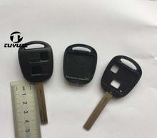 Запасной брелок для автомобильного ключа чехол для Toyota 2 кнопки дистанционное управление брелок с длинным лезвием TOY48 46 мм 2024 - купить недорого