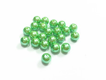 (Escolha o tamanho primeiro) 6mm/8mm/10mm/12mm/14mm/16mm/18mm/20mm/23mm/25mm/verde (#34) imitação acrílica de contas de pérolas 2024 - compre barato