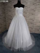 Cheap Price ! 2018 New Free Shipping A line With Train White / Ivory Wedding Dresses 2024 - buy cheap