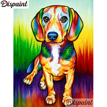 Pintura descartável completa quadrada/broca redonda 5d diy pintura de diamante "cor cachorro" bordado ponto de cruz 3d decoração de casa a10542 2024 - compre barato