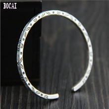 2019 Thai handmade silver bracelet 925 sterling silver jewelry literary retro carved bracelet women's bracelet fashion bracelet 2024 - buy cheap