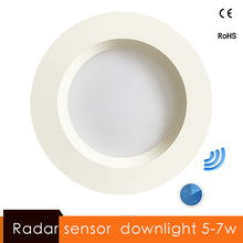 Sensor de movimiento de Radar, luz Led descendente, 5W, 7W, redonda, empotrada, 110/220V, bombilla Led para pasillo interior, Verandah 2024 - compra barato