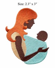 Parche bordado de Morther de 2,3 "x 3" de ancho, parche para bebé, amor de madre, insignia de camisa 2024 - compra barato