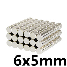 50pcs 6x5 mm N35 Super Strong Powerful Small Round Rare Earth Neodymium Magnets 6 mm x 5 mm 2024 - buy cheap