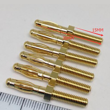 20Pcs 4mm Banana Plug Panel Mount One Pure Copper Gold Plated Connector Jack M4 Thread 2024 - buy cheap