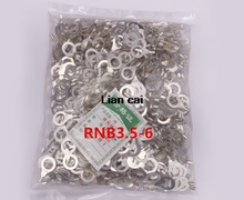 100PCS RNB3.5-6 Non-insulated ring terminal electrical wire crimp naked connector AWG 14-12 2024 - buy cheap