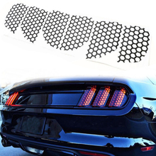 6pcs Car Rear Tail Light Sticker Honeycomb PVC Car Rear Tail Light Decorative Decal Stickers Cover Decoration For Ford Mustang 2024 - buy cheap