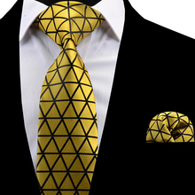 RBOCOTT Mens Plaid Tie Set 8cm Necktie Handkerchief Set Red Blue Classic Novelty Geometric Pattern Neck Ties For Men Wedding 2024 - buy cheap