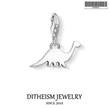 Dinosaur Charms Pendant,2019 Brand New Summer Fashion Jewelry 925 Sterling Silver Gift For Women Men Fit Bracelet Necklace Bag 2024 - buy cheap